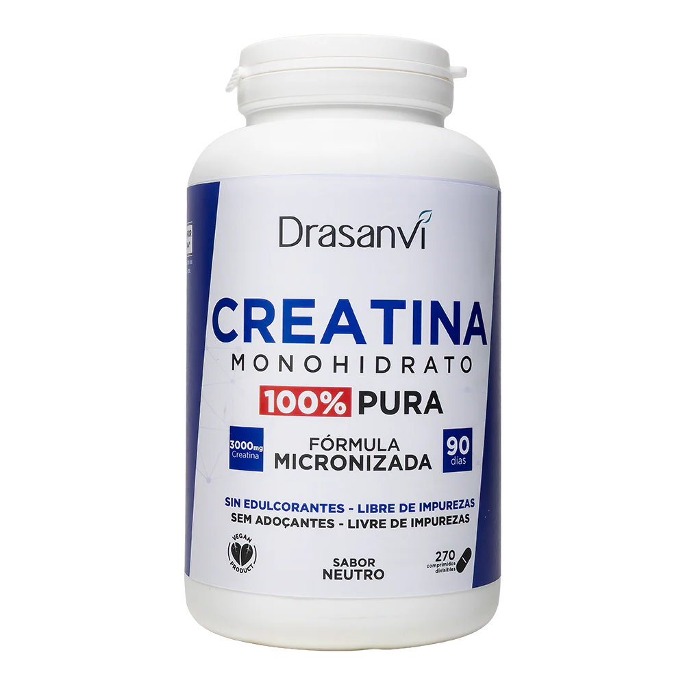 Monohidrato de Creatina 100% Pura · Drasanvi · 270 comprimidos
