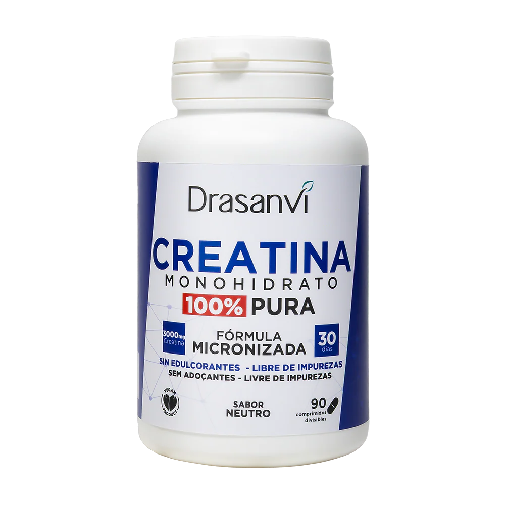 Monohidrato de Creatina 100% Pura · Drasanvi · 90 comprimidos